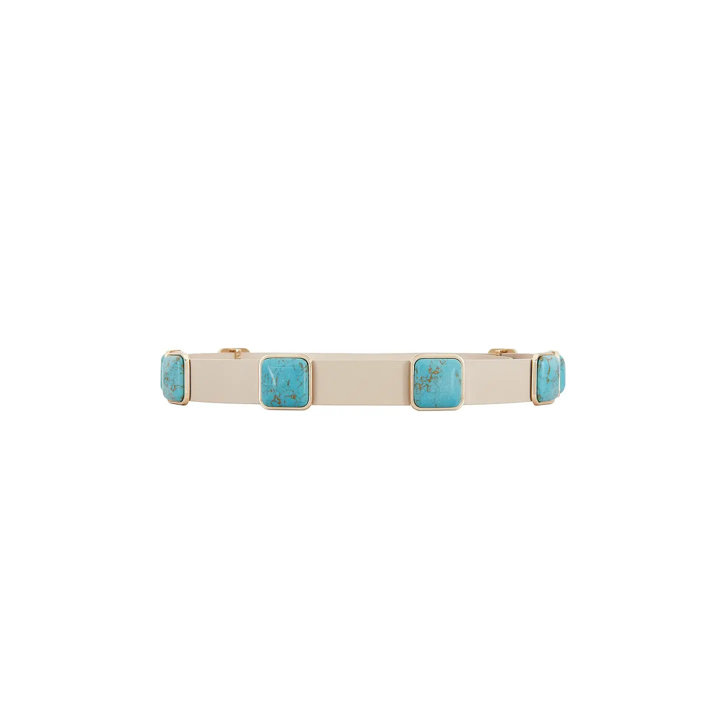 Lele Sadoughi Oasis Station Belt in Turquoise