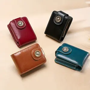 Stylish Mini Makeup Bag with Mirror & Lipstick Holder - Compact Travel Cosmetic Organizer, Synthetic, Red/Black, Perfect for On-the-Go Beauty Essentials, Makeup Travel Bag, Sleek Design, Durable Zipper Closure, Cosmetic Bag, Makeup Bag For Women, Makeup B