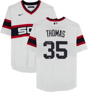 Frank Thomas Chicago Cubs Autographed White Nike Cooperstown Collection Replica Jersey - Fanatics Authentic Certified