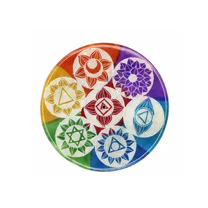 Multi Color 7 Chakras Incense Stick Burner 4"