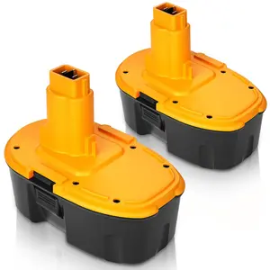 2Pack 4500mAh DC9096 Replacement for Dewalt 18 Volt Batteries DC9098 DC9099 DC970 DW9095 DW9096 DW9098 DW9099 DE9039 DE9095 DE9096 DE9098 Cordless Tools