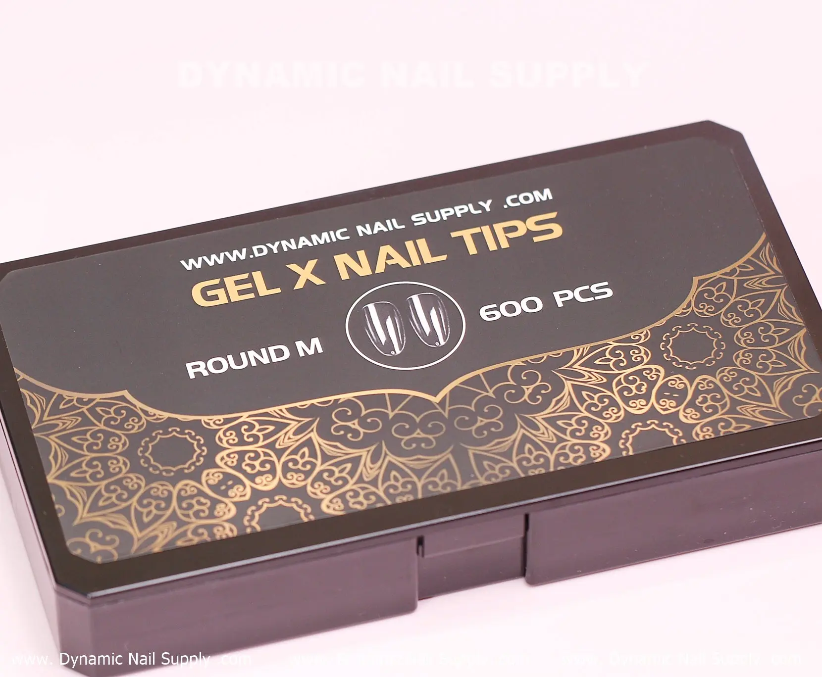 [Round M] Full Cover Tips - Soft Gel X tips - 600 pcs - Medium Long - 10 sizes