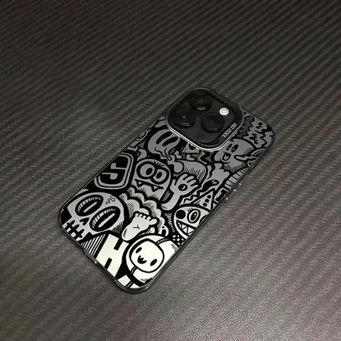 Graffiti Pattern Phone Case Casing, Anti-drop Shockproof Soft Shell Phone Protective Cover, Shock Resistant Cover, Phone Accessory Compatible with iPhone 6 7 8 X XR XS 11 12 13 14 15 Pro Max