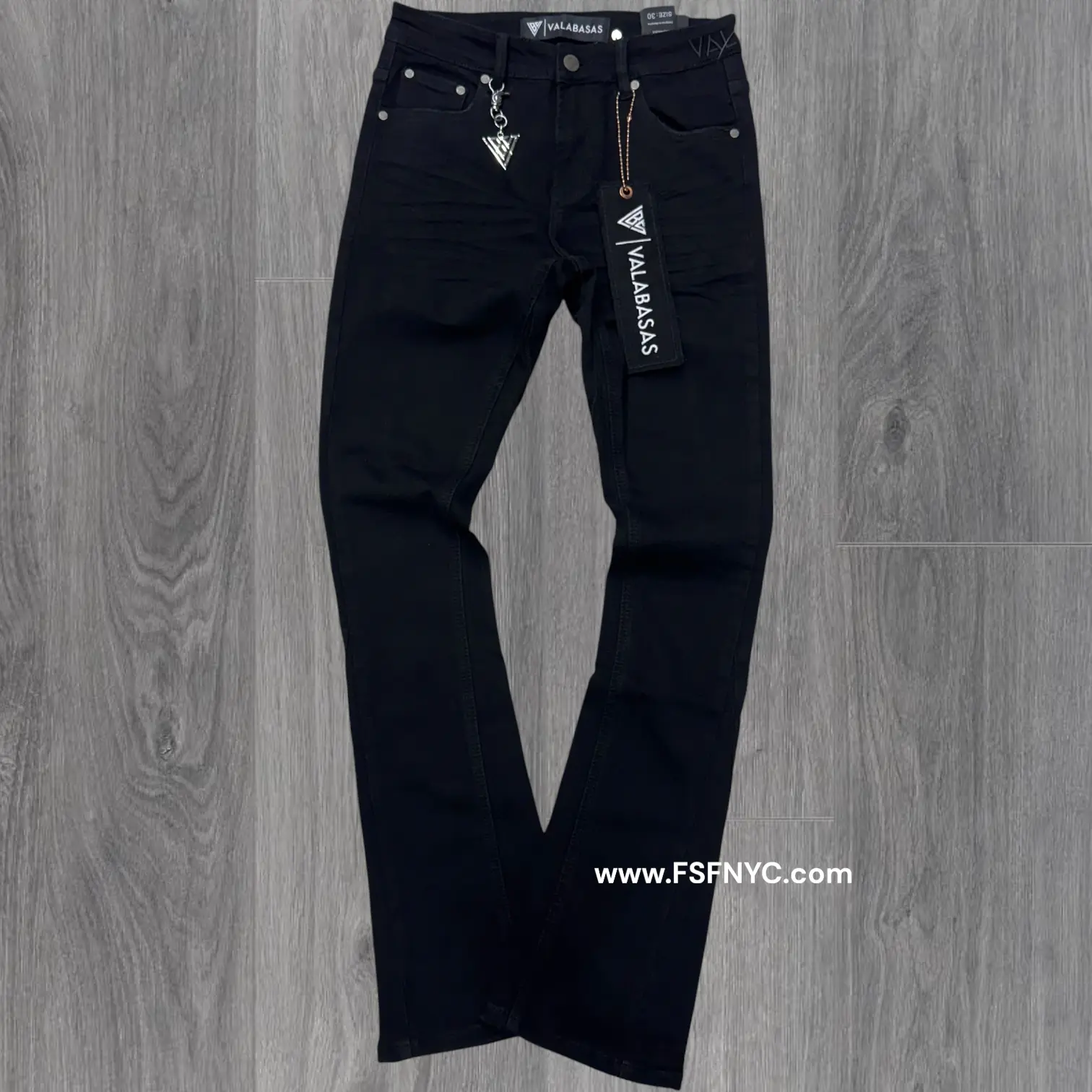Valabasas - Mr Stacked Jeans - Jet Black - 1005