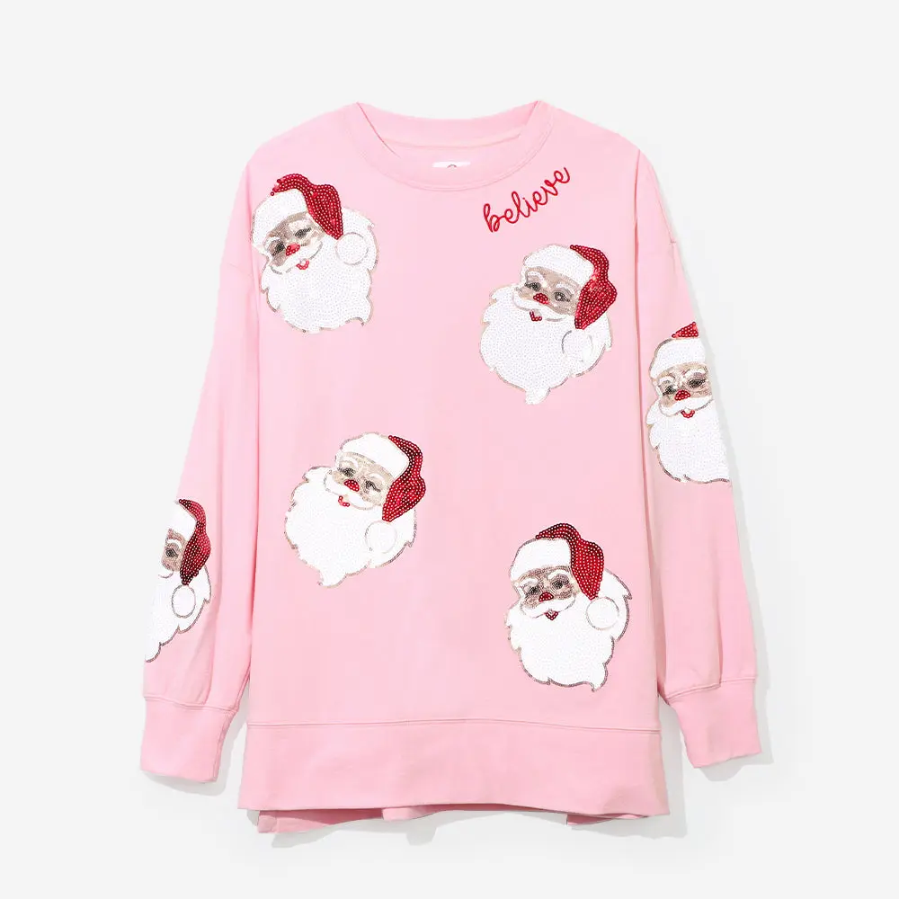 Christmas Sweatshirt | Light Pink