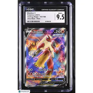 2021 Pokemon Chilling Reign Blaziken V #161/198 Ultra Rare CGC 9.5 MINT+