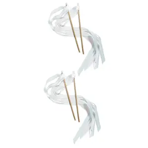 Bulk 48 Pc. White 24" Ribbon Wands