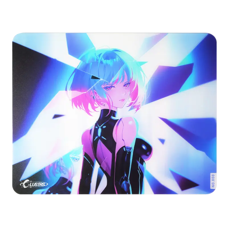 Clustrs ASTRA Gaming Glass Mouse Pad – Limited Edition, Precision Glide – 400*500*2.5mm – 2.5D edge