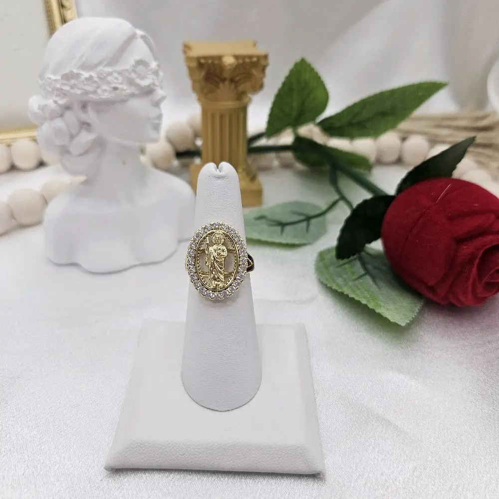 valdiviajewelry #2284 St. Jude ring, 14k gold plated, High Quality
