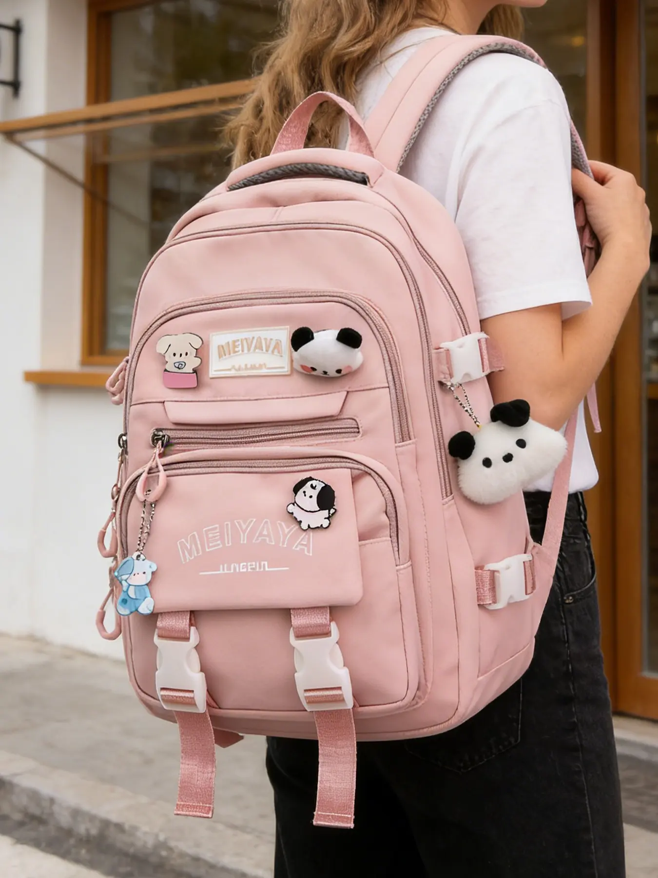 1pc Lightweight women's backpack with large capacity and zipper closure, casual and simple, suitable for commuting, business trips, students, School Backpack, Travel Backpack, Daily Backpack