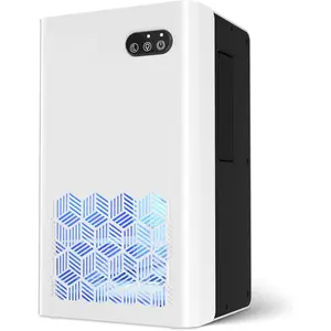 Dehumidifier for , 1000 sq.ft Dehumidifiers for Bedroom Bathroom Basement with 95 OZ Water , Auto Shut Off 7 Colors LED Light, White