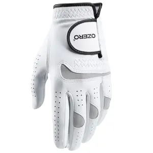 OZERO 2 Pack Premium Golf Glove 100% AAA Sheepskin Leather for Men & Women Left Handed Golfers Cool Accessory Gift with Enhanced Grip and Comfort