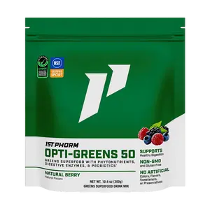1st Phorm Opti-Greens 50, Greens Superfood Antioxidant, Digestive & Immune Health Support Supplement, 30 Servings
