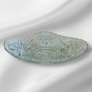 Vintage Cut Glass Ice Cream Bowl Set  of 2