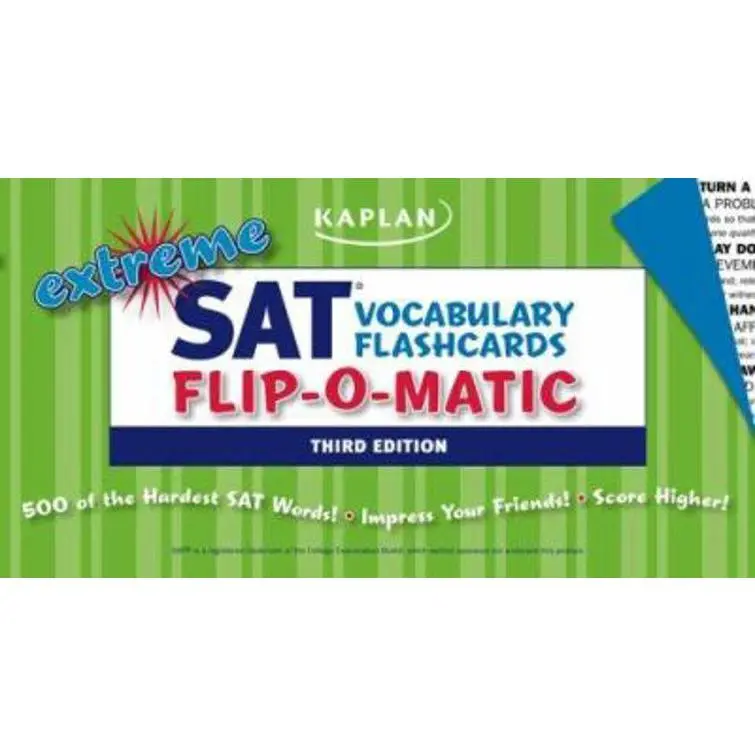USED-Extreme SAT Flashcards Flip-O-Matic by Kaplan (Paperback)