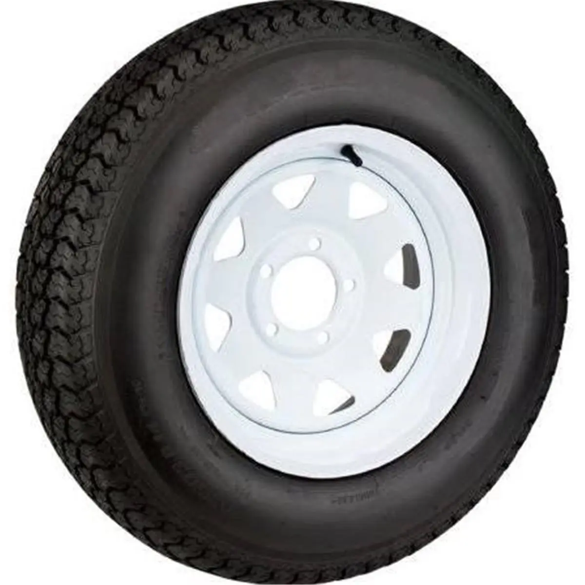 212 MAIN Americana AMW-3S638 High-Quality Steel Spoke Wheel - White, 205-75 D15 C-5h, 10x10x10 in, 47 oz Modern Automotive Tire Repair & Fitting Component for Home Needs, 10 X 10 X 10 In
