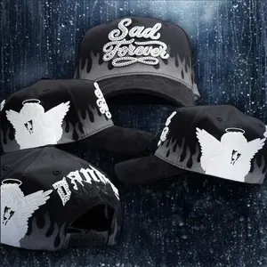 Limited Edition Streetwear Snapback Embroidered Hat, Adjustable Casual Street Cap