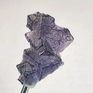 QR Code Fluorite Crystal Cluster Qinglong Mine, China Fluorite Specimen QRF2209