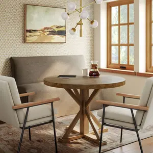 Replacement Slipcover Only for 57" Jean Dining Banquette in Performance Textured Weave Driftwood - Threshold