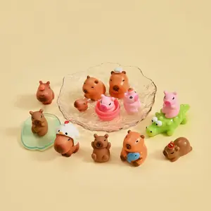 12-Piece Cardiopulmonary Cute Slanted Head Toy Figure Set, Perfect Birthday Gift & Decorative Display Piece, Adorable Collectible