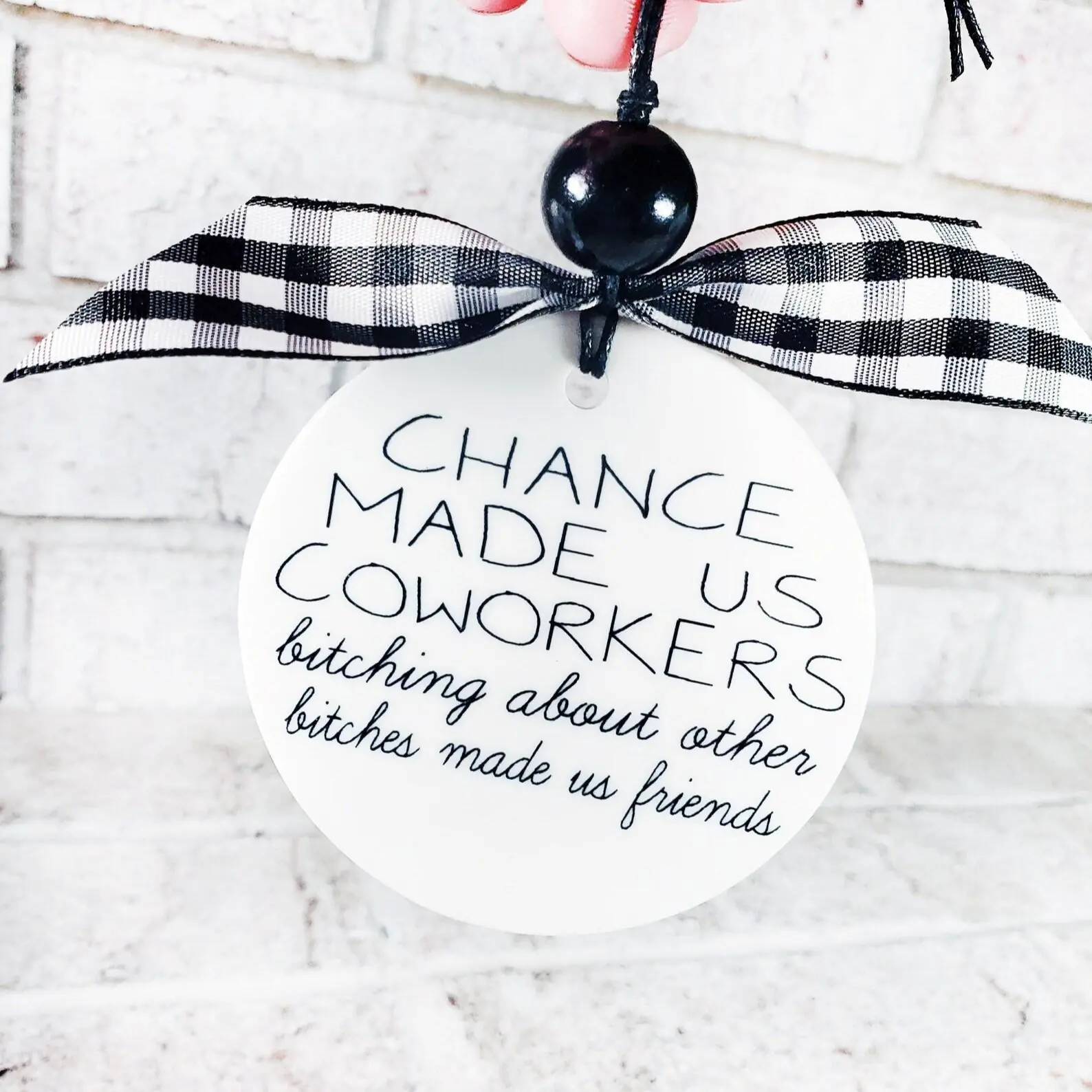 Coworker ornament, funny coworker gifts, work bestie, Christmas ornaments 2023, Bitching about bitches, ornament exchange, secret santa gift