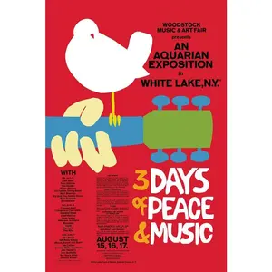 NMR 24772 Woodstock Poster Decorative Poster