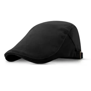Newsboy Cap for Men Flat Hats Adjustable Breathable Cabbie Caps Ivy Driving Hunting Sport Golf Outdoor