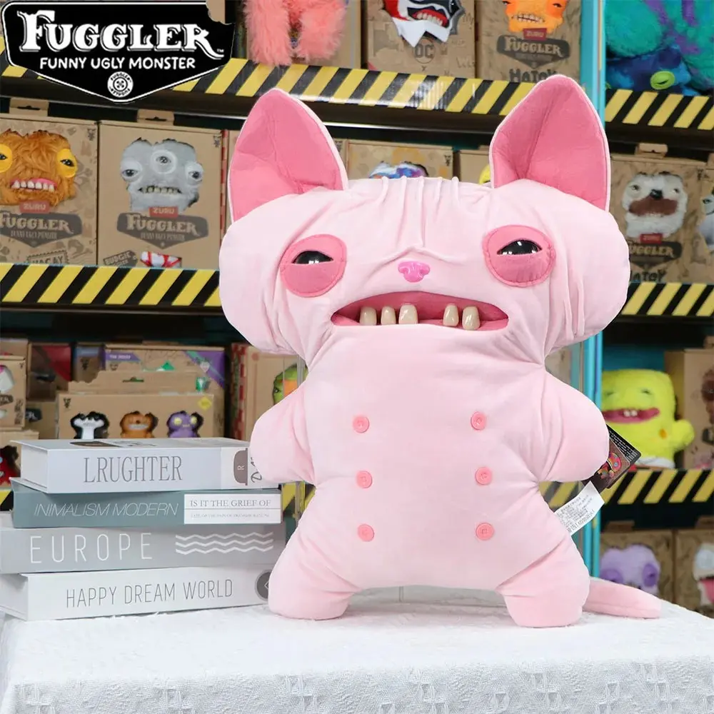 47CM Bigg Fuggler Funny Ugly Teeth Monsters Plush Toys Fugglers Kawaii Soft Plushies Pillows Cute Pleuche Doll Gift Hairless Cat