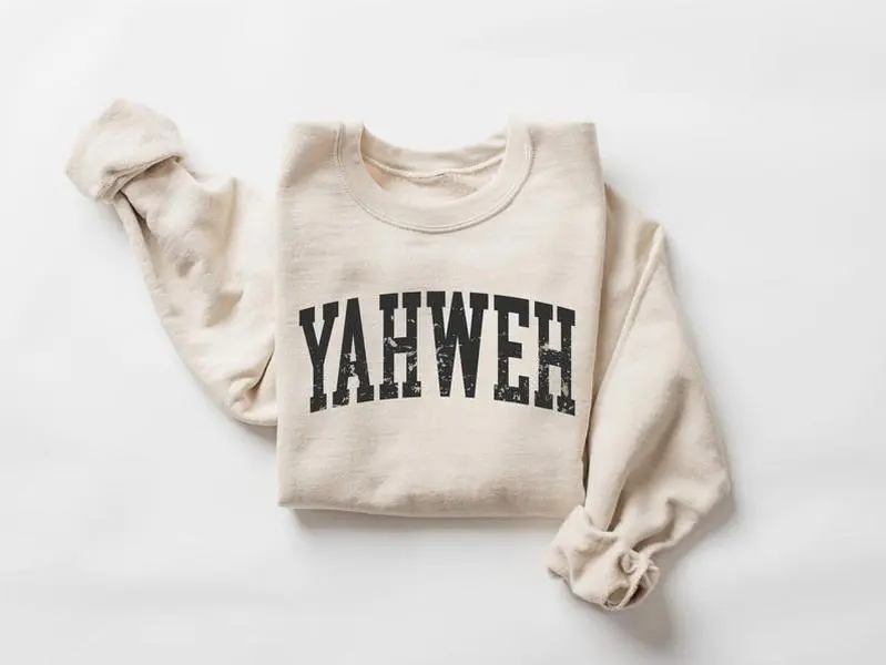 Yahweh Sweater, Christian Sweater, Spiritual Outfit, Church Sweatshirt, Prayer Gifts, Gift For Believer, Religious Shirt, Faith Over Fear, Gildan for Men and Women, Gift for Him or Her