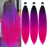 1B Purple Pink Ombre Braiding Hair 3 Packs