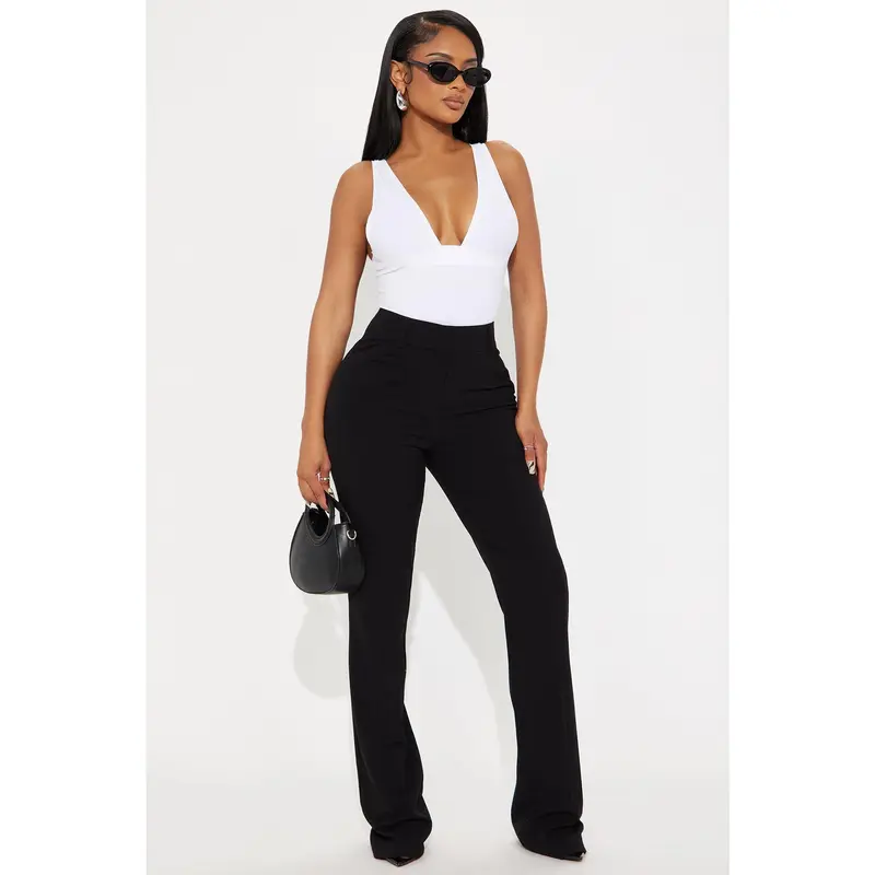 Tall Tasha Dressy High Rise Pants - Black