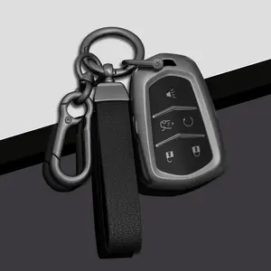 Tpu Car Key Case Cover for Cadillac Xt5 Ct5 Xt4 Xts Atsl Ct6 Xt6 Ct4, Durable Fob Holder Accessory, Protective Key Organizer