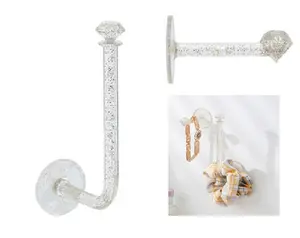 2-Pack Adhesive Scrunchie Holder Set – Wall-Mounted DIY Hair Accessories & Jewelry Organizer for Display and Storage TIKA