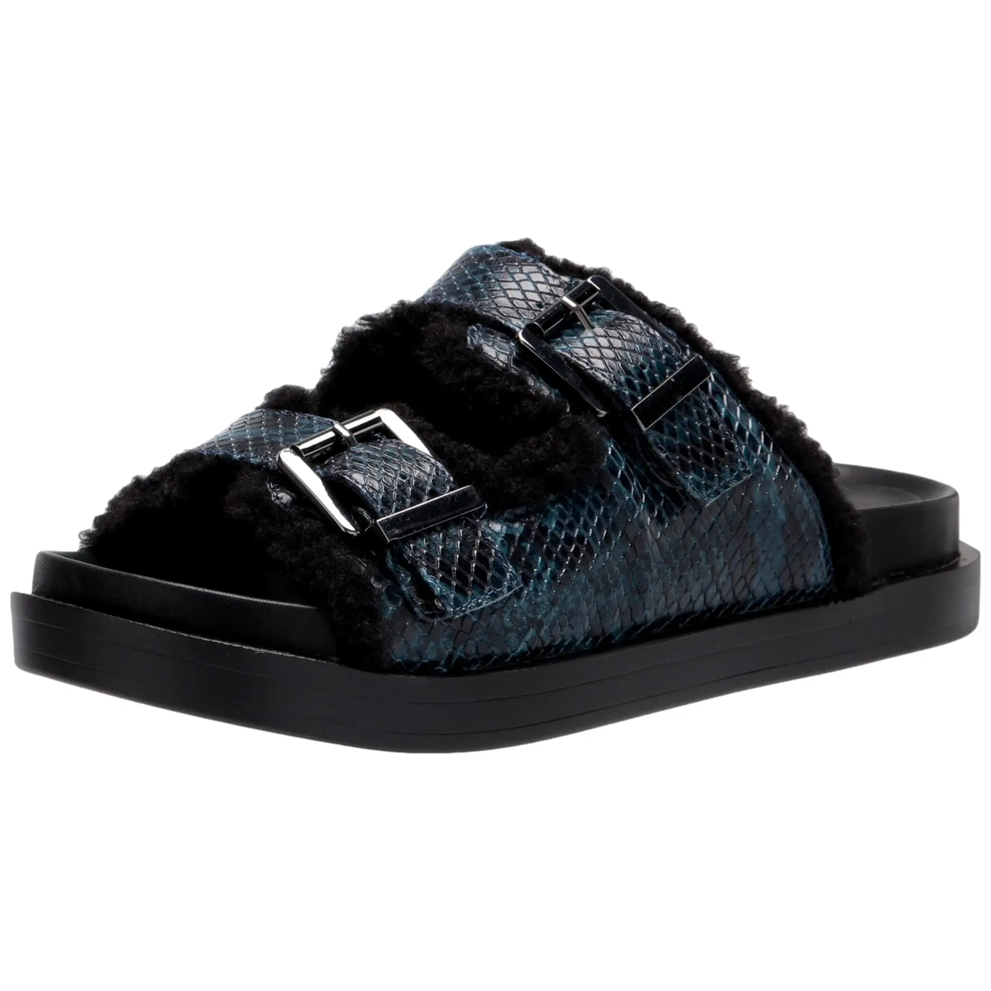 Aerosoles Olivia Slide Sandal Blue Snake  OLIVIA-071 Women's
