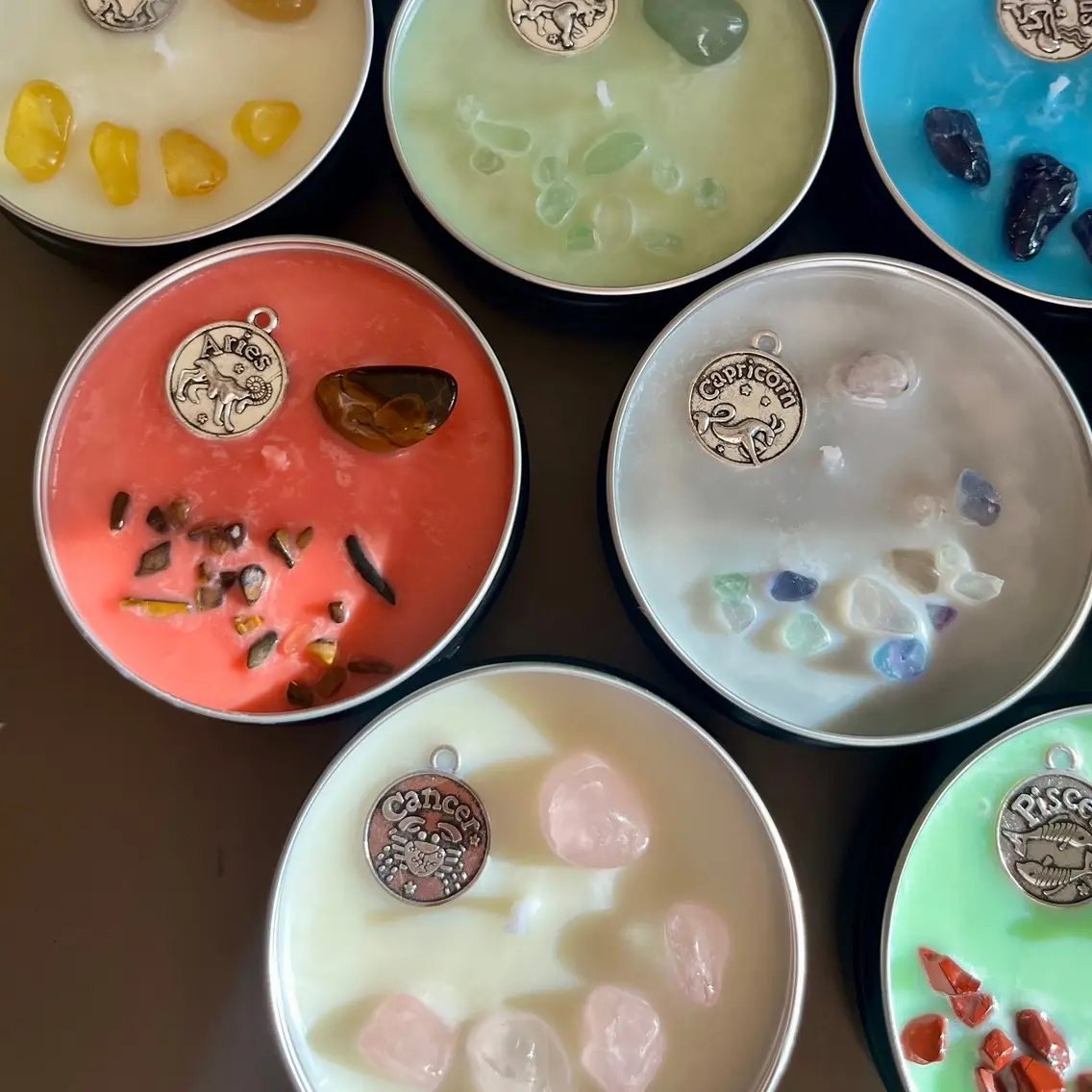 Zodiac Tin Candles