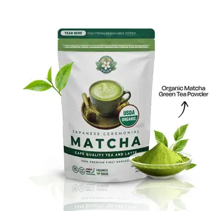 Organic Ceremonial Matcha Powder | Japanese First Harvest Matcha Green Tea Powder | Premium USDA Organic Matcha Tea | 100% Pure Stone-Ground Ceremonial Grade Matcha for Latte, Whisk, Starter Kit & Rituals