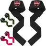 Fightsense Durable Weightlifting Straps with Neoprene Padding for Enhanced Grip & Support