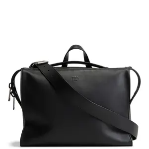 Pre-owned FENDI Smooth Leather Professional & Technology Bags Selleria Monster Peekaboo Briefcase