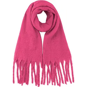 Chunky Scarf Fluffy Warps for Women Winter Thick Soft Shawl Giant Colorful Blanket Scarves