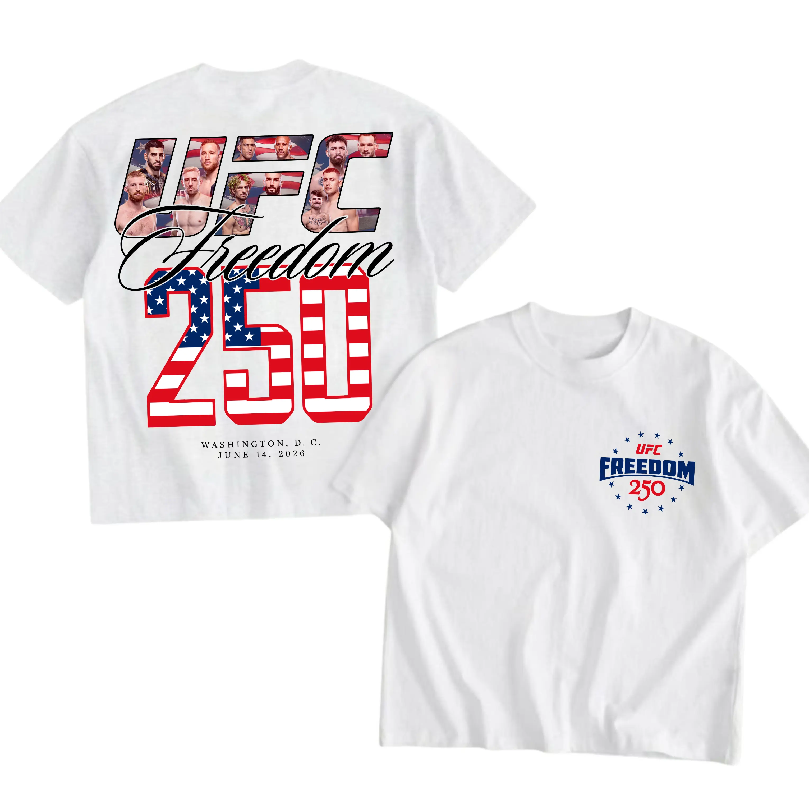 UFC FREEDOM 250 T-SHIRT, UFC Tshirt MMA Fan, UFC MMA Tee, UFC Champions Sports Shirt, UFC Fan Custom Vintage Design, Custom Bootleg UFC Tee, UFC Vintage Tee, MADE IN USA