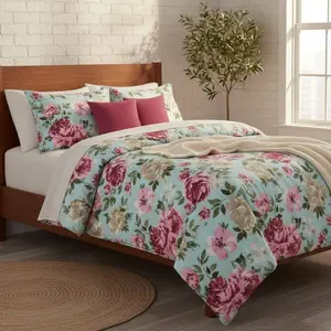 3 Piece King Comforter Set Malti Color - Multi-Color Design for Cozy Sleep & Versatile Bedroom Style