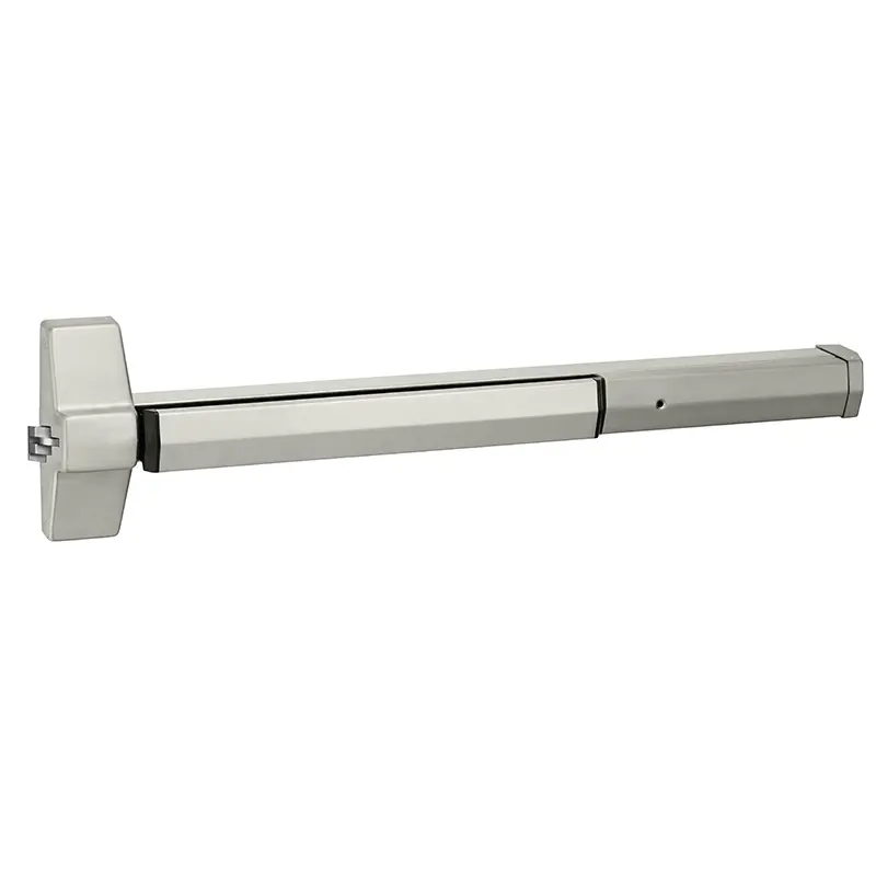 Yale 715048630 4 Ft. Rim Square Bolt Exit Device - Satin Stainless Steel Finish, Brushed Latches, Free Wheeling Lever Mechanism, Aesthetics, Innovation, 3-Hour Functionality