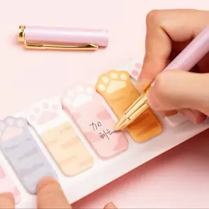 Kawaii Kitty Sticky Notes - Cute DIY Crafts Sticky Notes with Cat Paws Design for Cute Reminders and Fun Ideas