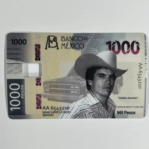 Chalino Sanchez with Truck 1000 Pesos Debit/Credit Card Sticker Cover