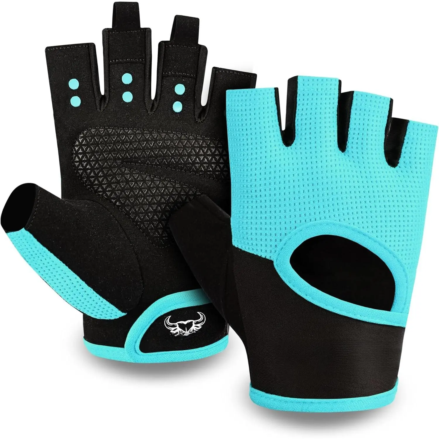 Workout Gloves for Men & Women - Fingerless Gym Gloves with Palm Protection, Breathable & Lightweight for Weightlifting, Cycling & Pull Up