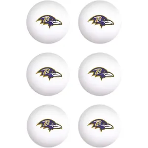 Baltimore Ravens Ping Pong Balls 6-Pack