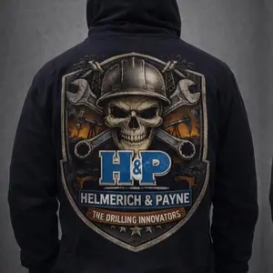 Helmerich & Payne H&P Oil Field Hoodie - The Drilling Innovators Design - Comfortable and Durable