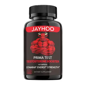 JAYHOO Men's Prima Test Booster Tablets 120 Count T-Booster Proprietary Blend Non-GMO Herbal Supplementfor Energy Boost & Endurance Fitness Healthcare DietaryVitamin Edible Mineral Calcium