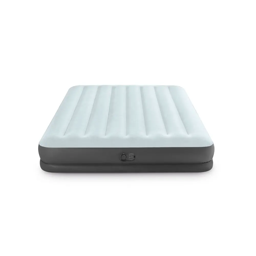 Intex Air Mattress Inflatable Compact QUEEN Mid Rise 12" Internal USB Pump Size