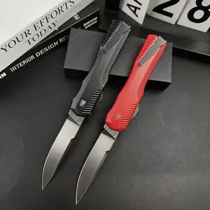 H9000-Series EDC Folding Knife with Textured Non-Slip Grip — Featuring a high-quality, sturdy ribbed handle, smooth one-handed opening, and suitability for both camping and everyday use.